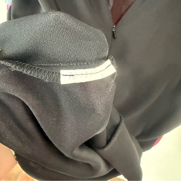 Joseph Ribkoff Black Dress with Pink and Blue Accents - Picture 10 of 10